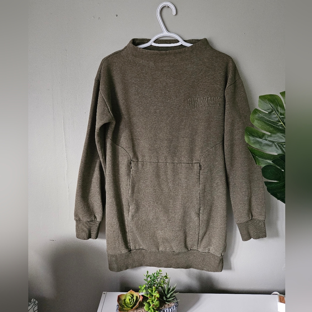 Gymshark Khaki Crewneck Sweater